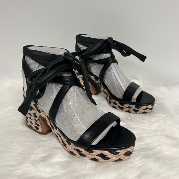 Vince Camuto Roreka Strappy Espadrille High Heel Platform Sandals Size 7.5 NWOB - Picture 8 of 10